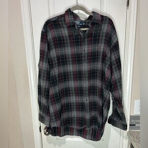 polo ralph lauren flannel shirt Black Grey Burgundy Lumberjack Marlowe Cotton